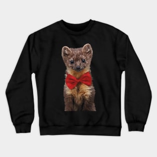 Weasel with Bow tie Crewneck Sweatshirt